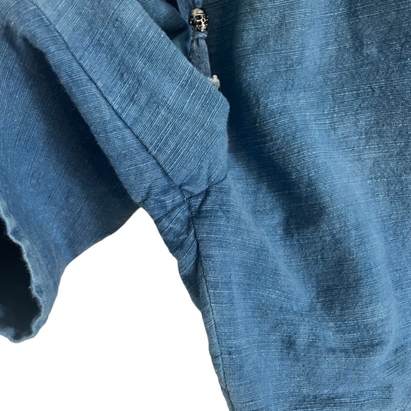 PHILIP HUANG Sky Indigo Isan Woven Shorts - Picture 8 of 11